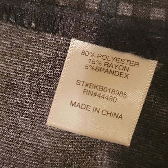 Love Fire Stylish Black and Gray CheckedvWomen's Pants Sz 5 - Picture 7 of 7